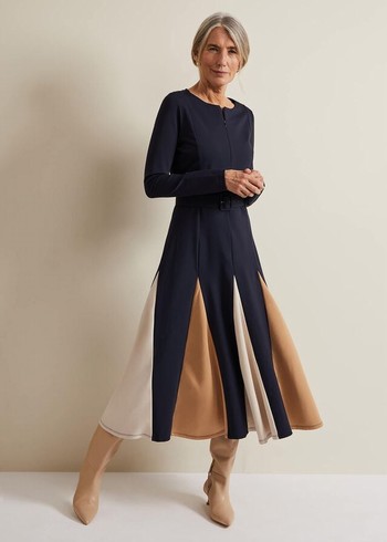 Phase Eight Paula Dress Navy Australia | FC5736048